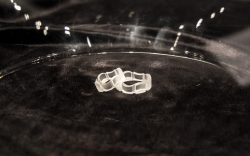 Glas-3D-gedruckte Eheringe